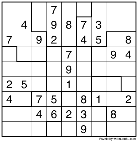 Web Sudoku - Printable Daily Sudoku Variation