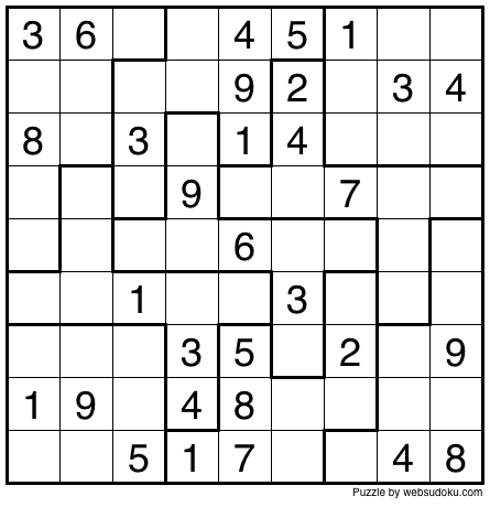 Web Sudoku - Printable Daily Sudoku Variation